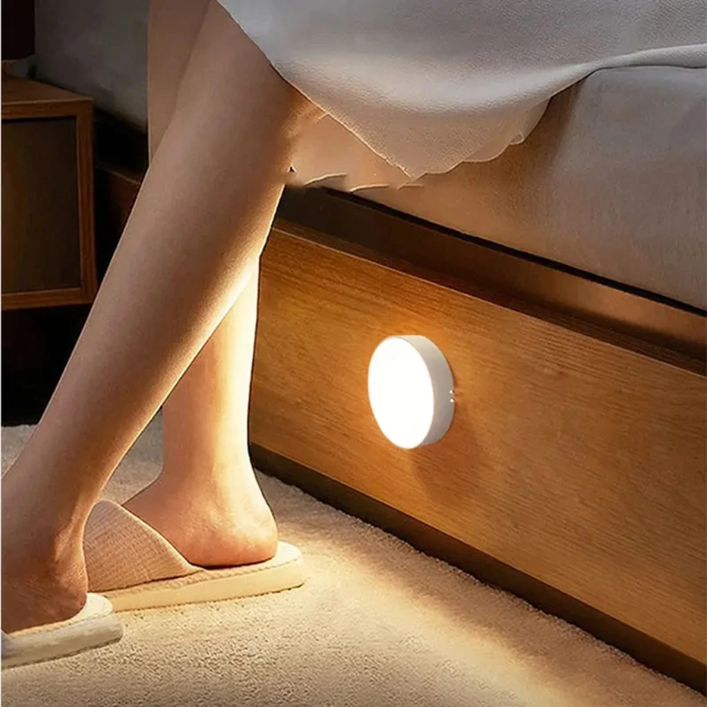 Luz nocturna con sensor de movimiento: lámpara detectora LED inalámbrica para dormitorio, escalera, armario y decoración de habitaciones