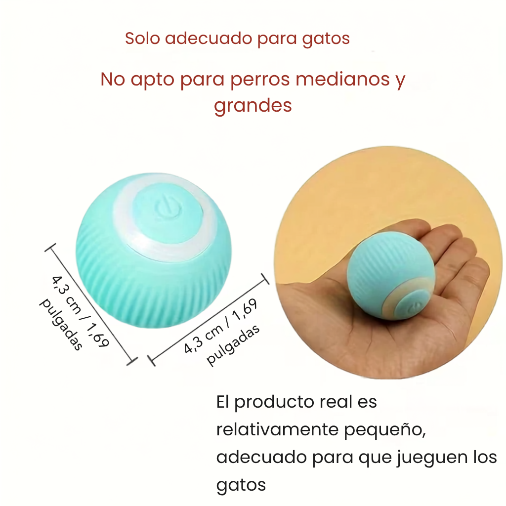 Juguete interactivo para gatos con bola rodante automática, recargable por USB, activado por movimiento, brilla en la oscuridad, bola de silicona segura para todas las mascotas