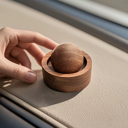 Difusor de aceites esenciales para coche y hogar - Mini difusor de fragancia natural de madera, lindo y adecuado para dormitorio, sala de estar, baño