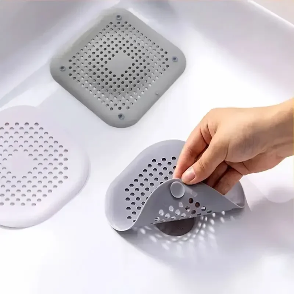 Filtro de Silicona para Desagüe de Cocina y Baño – Atrapa Cabellos y Protector de Fregadero