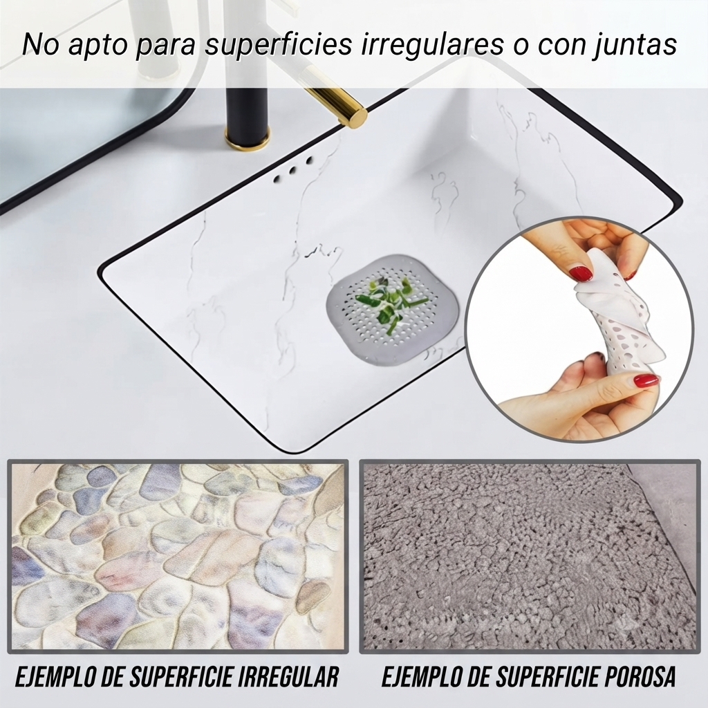 Filtro de Silicona para Desagüe de Cocina y Baño – Atrapa Cabellos y Protector de Fregadero