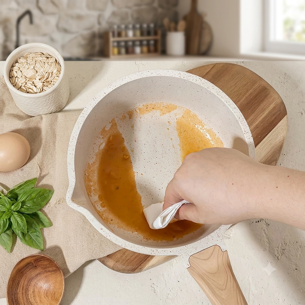 Cazo de Granito Antiadherente con Tapa y Pico Vertedor (2.4 L) — Apto para Todo Tipo de Cocinas